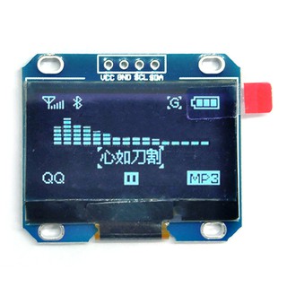  โมดูลหน้าจอ LCD I2C IIC 12864 OLED 1.3 นิ้ว 4PIN 1.3 นิ้ว สําหรับ arduino Blue 128X64 LCD LED 1.3 นิ้ว OLED