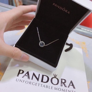 Pandora สร้อยคอ ประดับพลอยเทียม p804