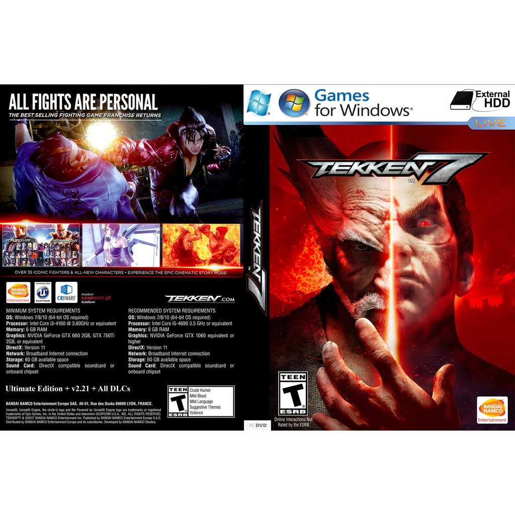 TEKKEN 7: Ultimate Edition PC GAME Offline [Pendrive INSTALLATION]