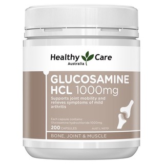 Healthy Care Glucosamine HCL 1000mg 200 Capsules (สินค้า pre-order)