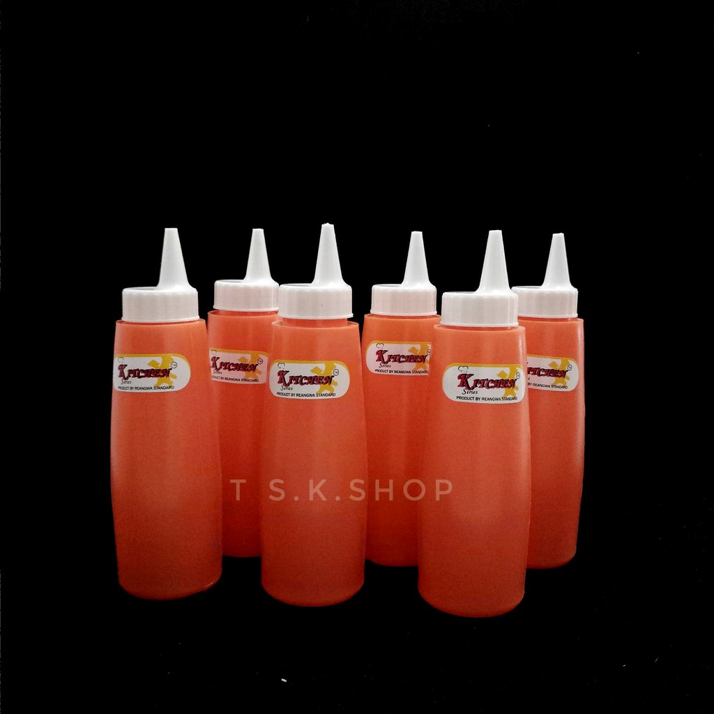 ขวดซอส ,บีบเครื่องปรุง,ขวดบีบนมข้นหวาน,250 มล. 9 ออนซ์ RW9041 Plastic sauce bottle.Sauce bottle.250 