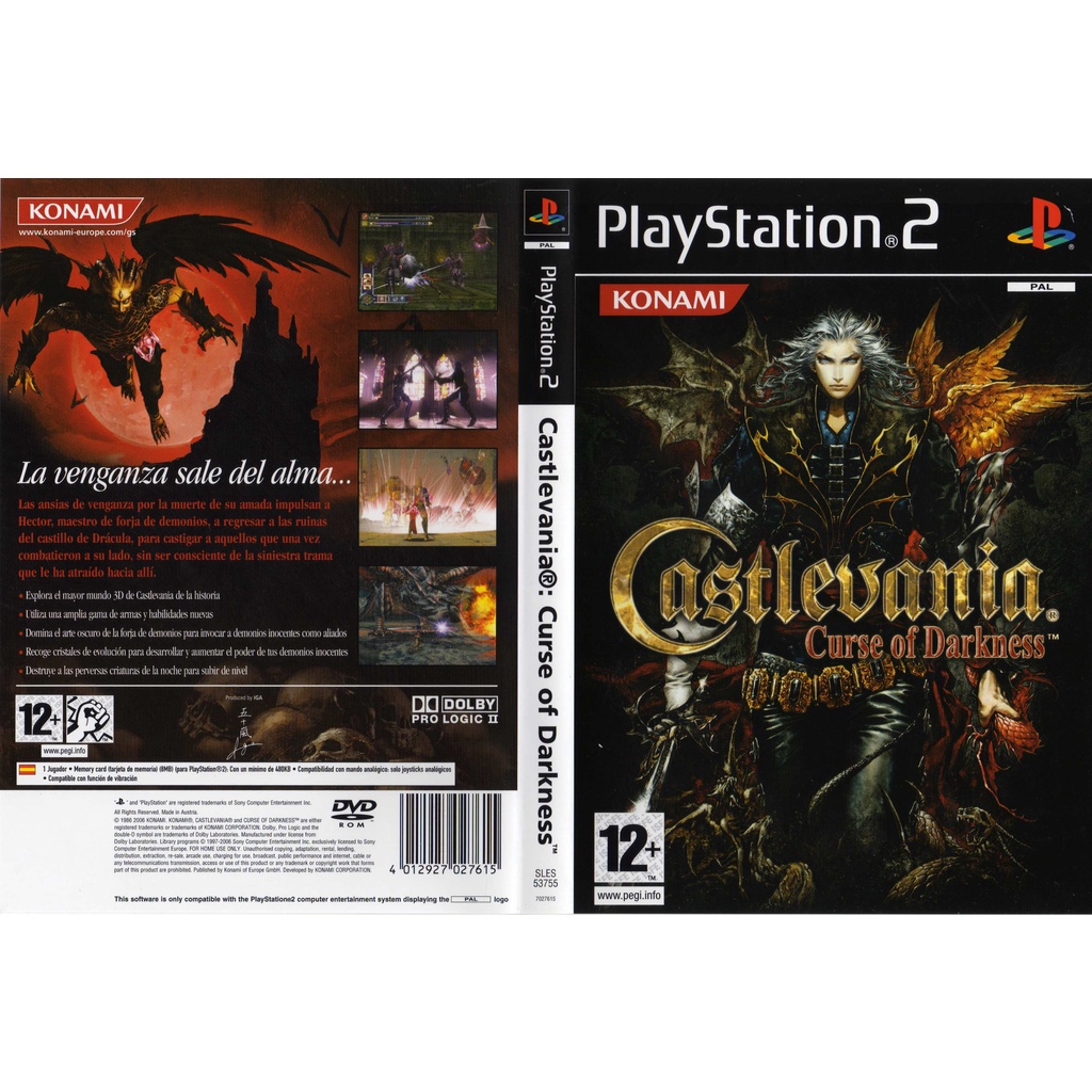 แผ่นเกมส์ PS2 Castlevania Curse of Darkness   คุณภาพ ส่งไว (DVD)