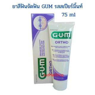 GUM ยาสีฟันจัดฟันกัม เนื้อเจลทำความสะอาดบนเครื่องมือจัดฟันและบริเวณโดยรอบ ปริมาณ 75 ml.