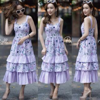 Maxi dress เดรสสามส่วน