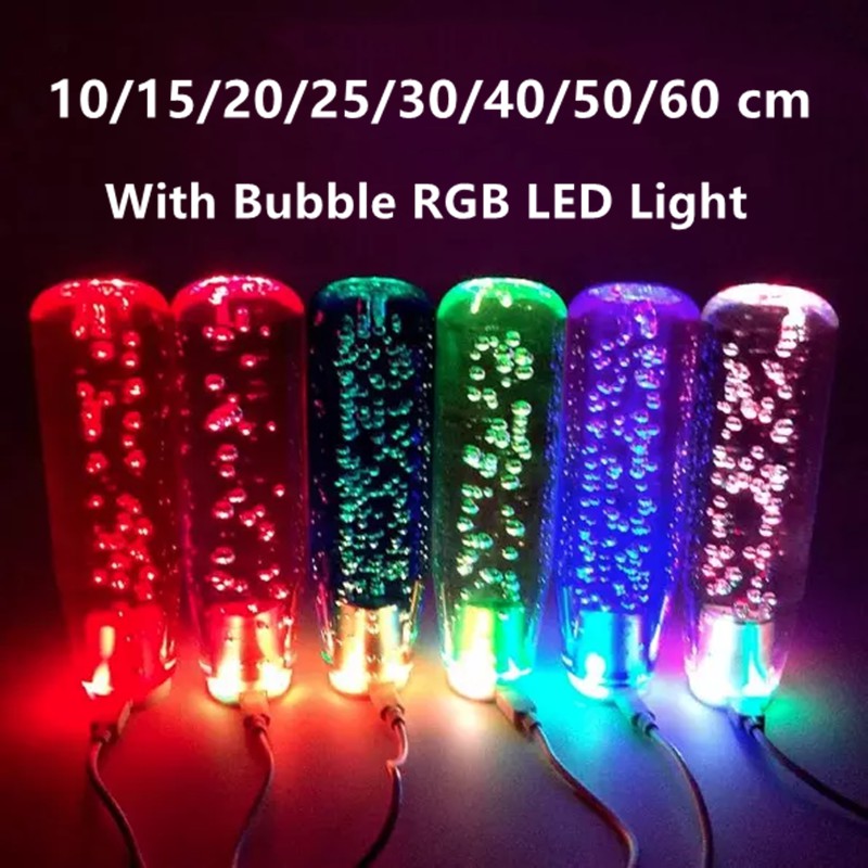 【พร้อมส่ง】ลูกบิดเกียร์เรืองแสง 10 15 20 25 ซม. พร้อมที่ชาร์จ ไฟ RGB LED