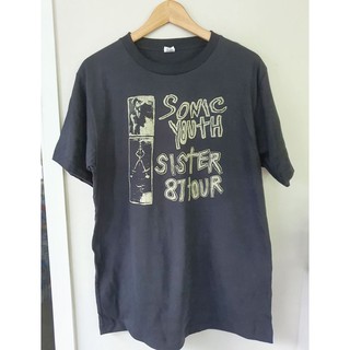 เสื้อยืดผ้าฝ้ายพิมพ์ลายแฟชั่นSonic Youth เสื้อยืด T-shirt