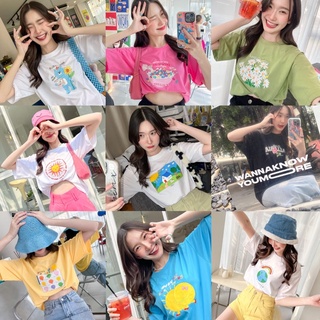 (oversize summer) เสื้อยืด เสื้อโอเวอร์ไซส์ รุ่น cotton comfy - Sunny honey(พร้อมส่ง)