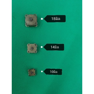 กระดุมแม่เหล็กสีรมดำ18, 14,10มิล(ยกโหล)​