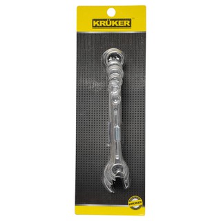 🔥ยอดนิยม!! ครูเกอร์ ประแจข้างแหวน/ปากตาย 8 ตัว KRUKER Combination Wrench 8ea