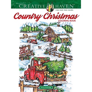 Creative Haven Country Christmas Coloring Book (Creative Haven Coloring Books)