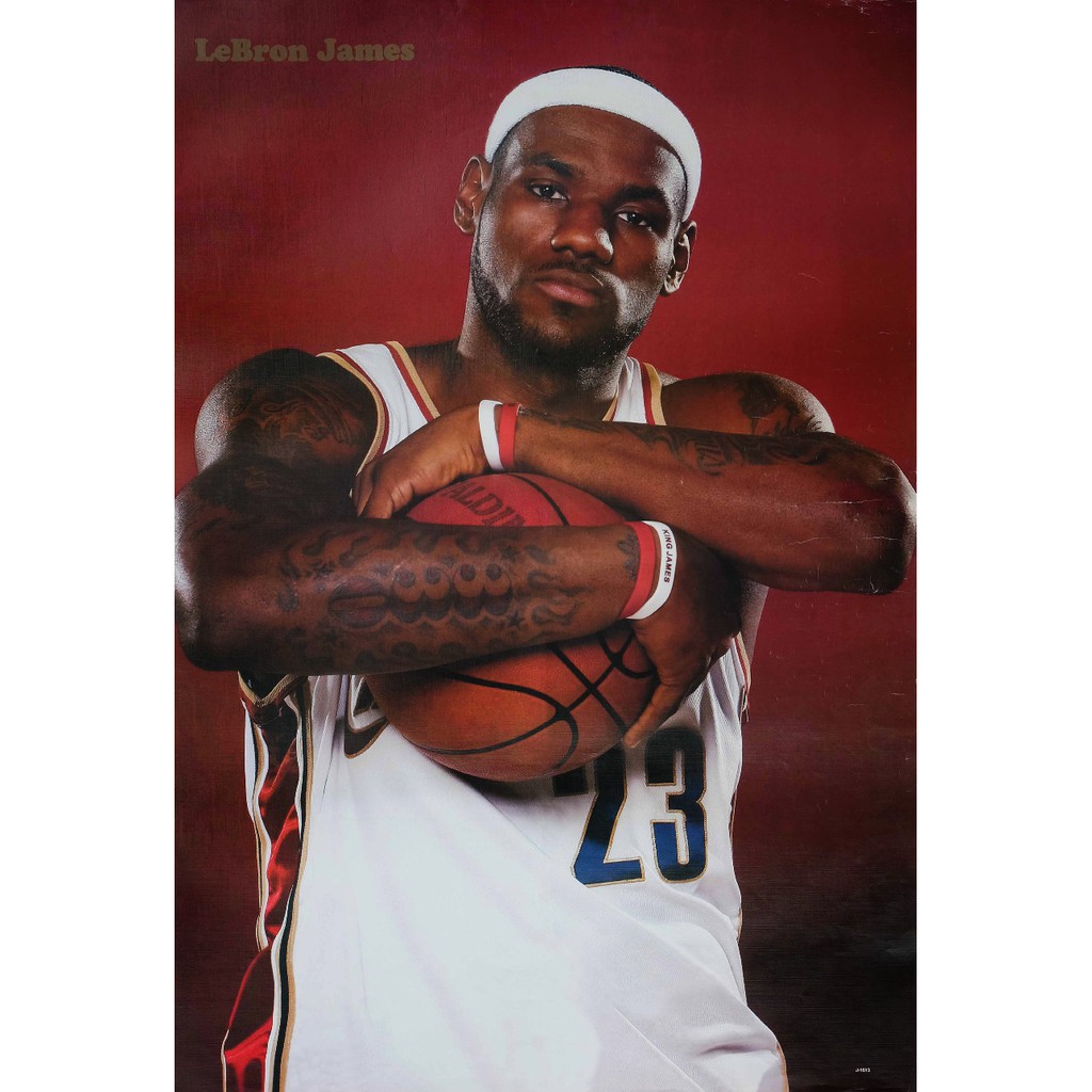 โปสเตอร์ รูปถ่าย นักกีฬา บาสเกตบอล เลอบรอน เจมส์ LeBron James 2003 POSTER 24”x35” Inch Photo Basketb