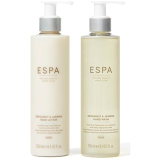 พร้อมส่ง ของแท้ ESPA Bergamot &amp; Jasmine Hand Lotion &amp; Hand Cream Duo (2x250ml)