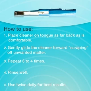drTung's Tongue Cleaner ที่กวาดลิ้น ขูดลิ้น ทำความสะอาดลิ้น แปรงลิ้น Dr.Tung แปรงขูดลิ้น (คละสี)