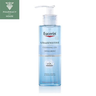 //ของแท้ฉลากไทย//  Eucerin UltraSENSITIVE Cleansing Gel [Hyaluron] 200ml