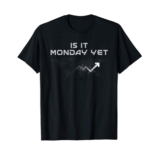 เสื้อผ้าผชเสื้อยืด ผ้าฝ้าย พิมพ์ลาย Trader Is It Monday แฟชั่นสําหรับผู้ชายS-5XL