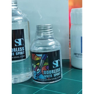 PPKK ST Odorless น้ำยาผสมเจือจางสีน้ำมัน , วานิส , ล้างพู่กัน จานสี ทำความสะอาดสีที่เปื้อนได้ มีสามขนาด 100,250,500, ml.