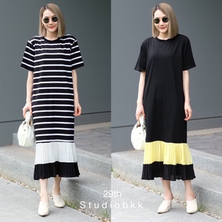 29th studio Maxi dress แขนสั้น ผ้าคอตตอนเนื้อผ้านุ่มมากค่า CARDIGAN_NISTA