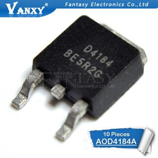 10PCS AOD4184A TO-252 D4184A TO252 AOD4184 D4184 40V/50A