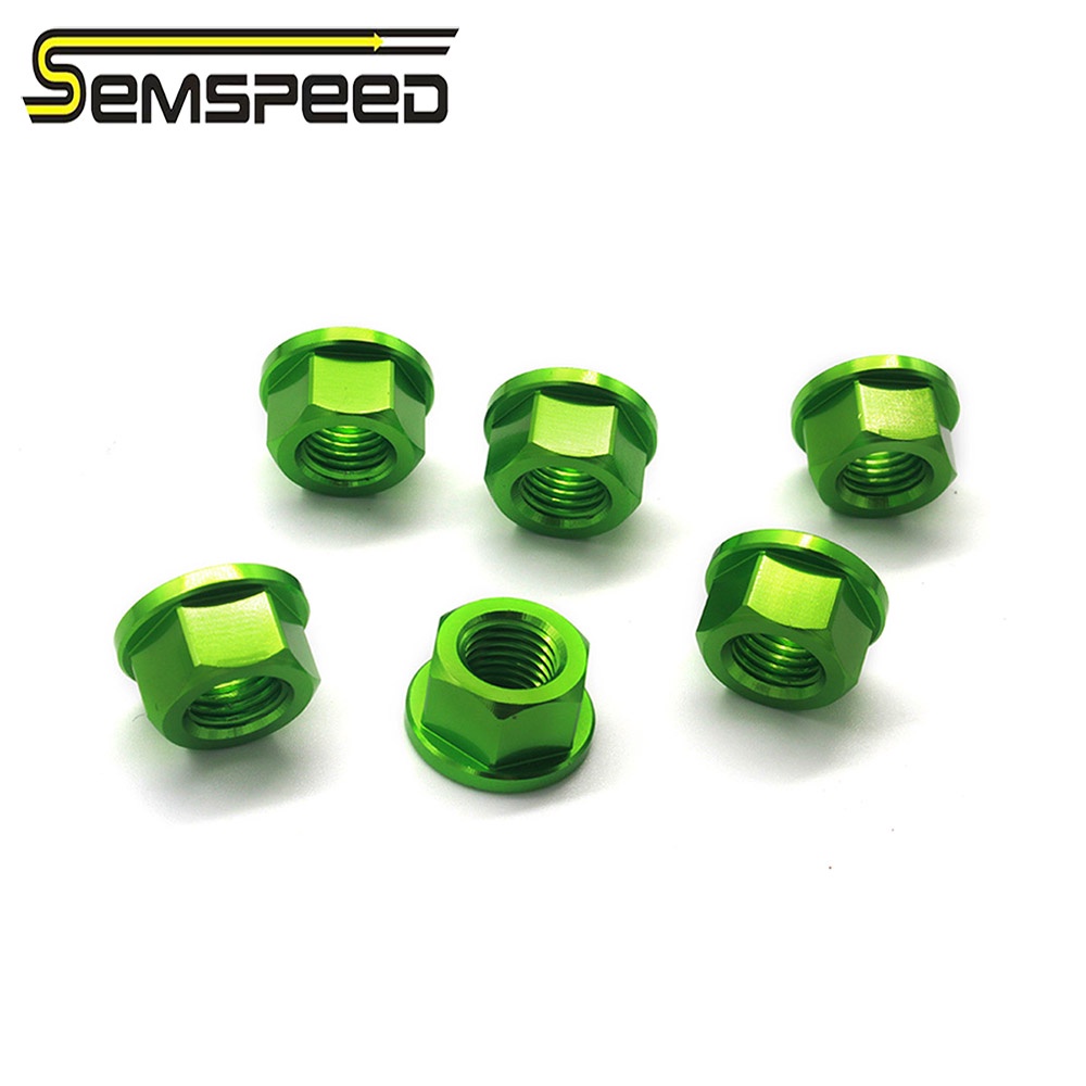 ปรับโฉม&ZX10R ZX6R Rear Sprocket Wheel Axle Nuts Screw Nut Hex Nut M10