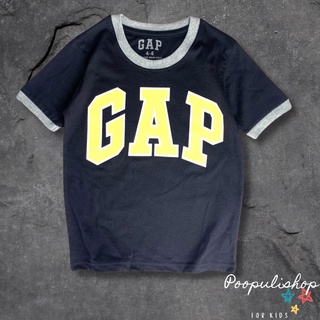 เสื้อยืดเด็กชาย แขนสั้น สกรีนลาย gap ผ้าคอลตอล