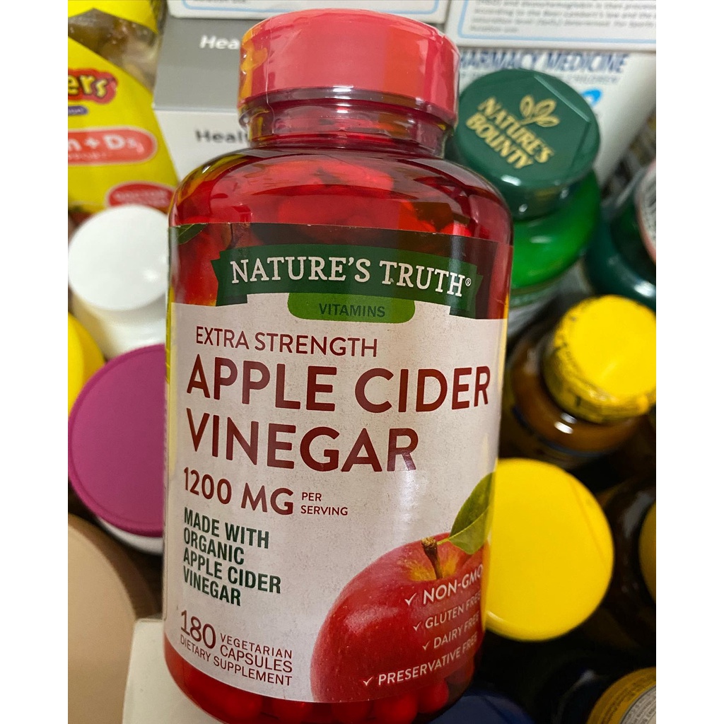 Nature's Truths Extra Strength Apple Cider Vinegar 1200 mg 180 เม็ด