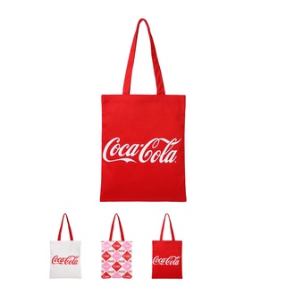 MINISO x Coca-Cola กระเป๋าผ้า กระเป๋าสะพายข้าง กระเป๋าผ้าแคนวาส กระเป๋ารักษ์โลก กระเป๋าช๊อปปิ้ง Shopping Bag