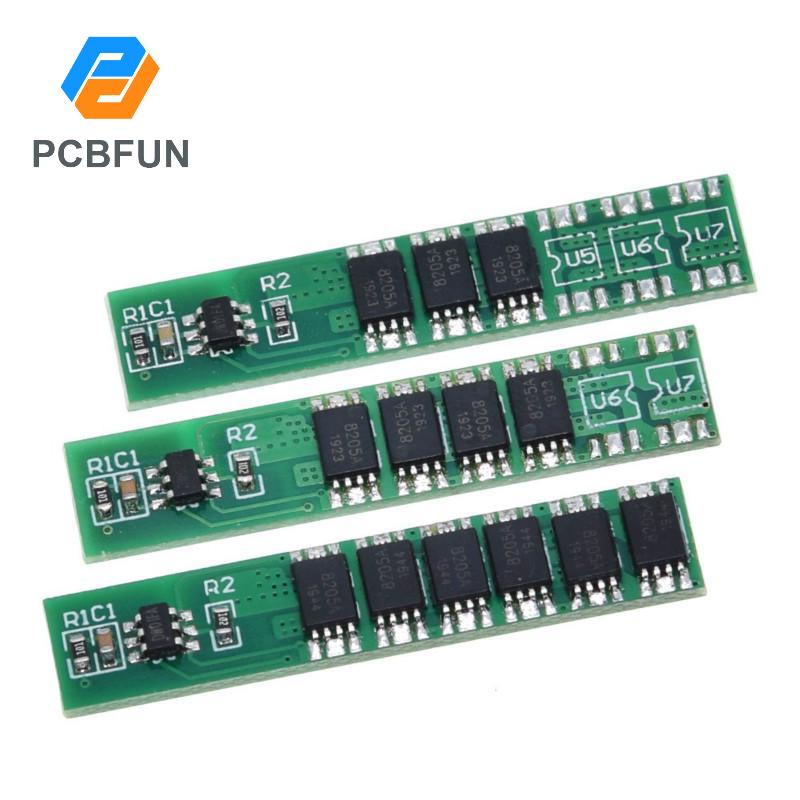 Pcbfun บอร์ดป้องกันแบตเตอรี่ลิเธียมไอออน PCM 1S 2A 3A 4.5A 6A 9A 3.7V 1 2 3 4 6 MOS BMS PCM สําหรับแ