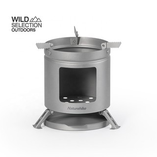 Naturehike Thailand เตาไทเทเนียมขนาดเล็ก  แคมป์ปิ้ง ตั้งแคมป์ อุปกรณ์ทำอาหาร Mini titanium wood stove NH20RJ005