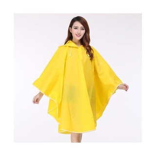 เสื้อกันฝน สีเหลือง สําหรับผู้ใหญ่