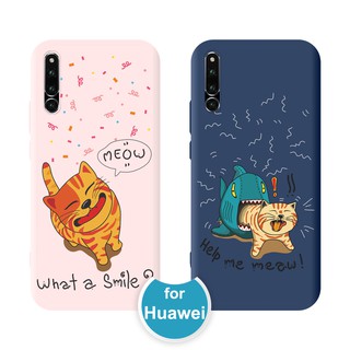 กรณี Huawei Y5P Y6P Y7P Y8P 2020 P20 P30 P40 Pro Plus Mate 30 10 20 Lite Nova 2i 3i 4 3e 4e 5T 5i 7i 6 SE 7 Pro Y9 Prime 2019 P Smart Plus Soft Case Cat Animals