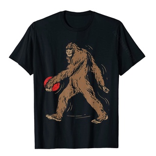 ขายดี!Bigfoot Disc Golf Gift For A Disc Golfer T-Shirt Funny T Shirt Company Tops T Shirt Cotton Young Design   huom KUB