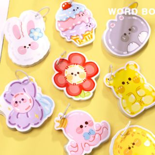 🌈☀พร้อมส่ง☀🌈🍧 Cute Sweetheart Doll Series Hanging Ring Notepad