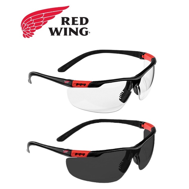Red Wing 95213 แว่นตานิรภัยสําหรับทั้งชายและหญิง – เลนส์ใส/ควัน/เทา