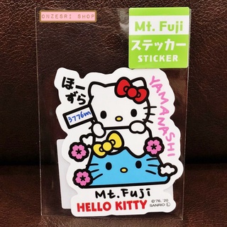 Sanrio Japan Limited Vinyl Big Sticker ลาย Hello Kitty Mt.Fuji กันน้ำ กัน UV ใช้ติดสิ่งของได้ ทนมาก ขนาด 5.9 x 7.5 ซม.