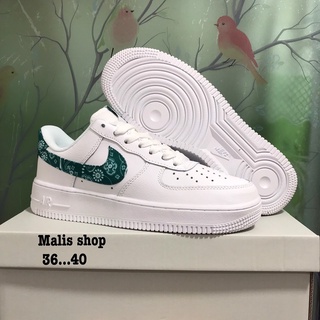 Nike Air Force 1 รองเท้าผ้าใบผูกเชือกพร้อมกล่อง