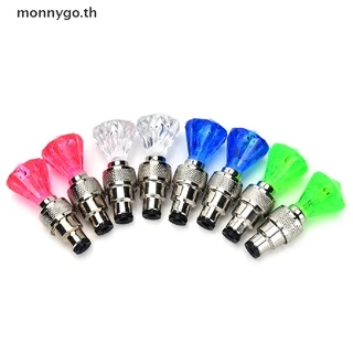 monnygo 2x LED รถจักรยานยนต์ขี่จักรยานจักรยานล้อยางวาล์วกระพริบไฟรถโคมไฟ