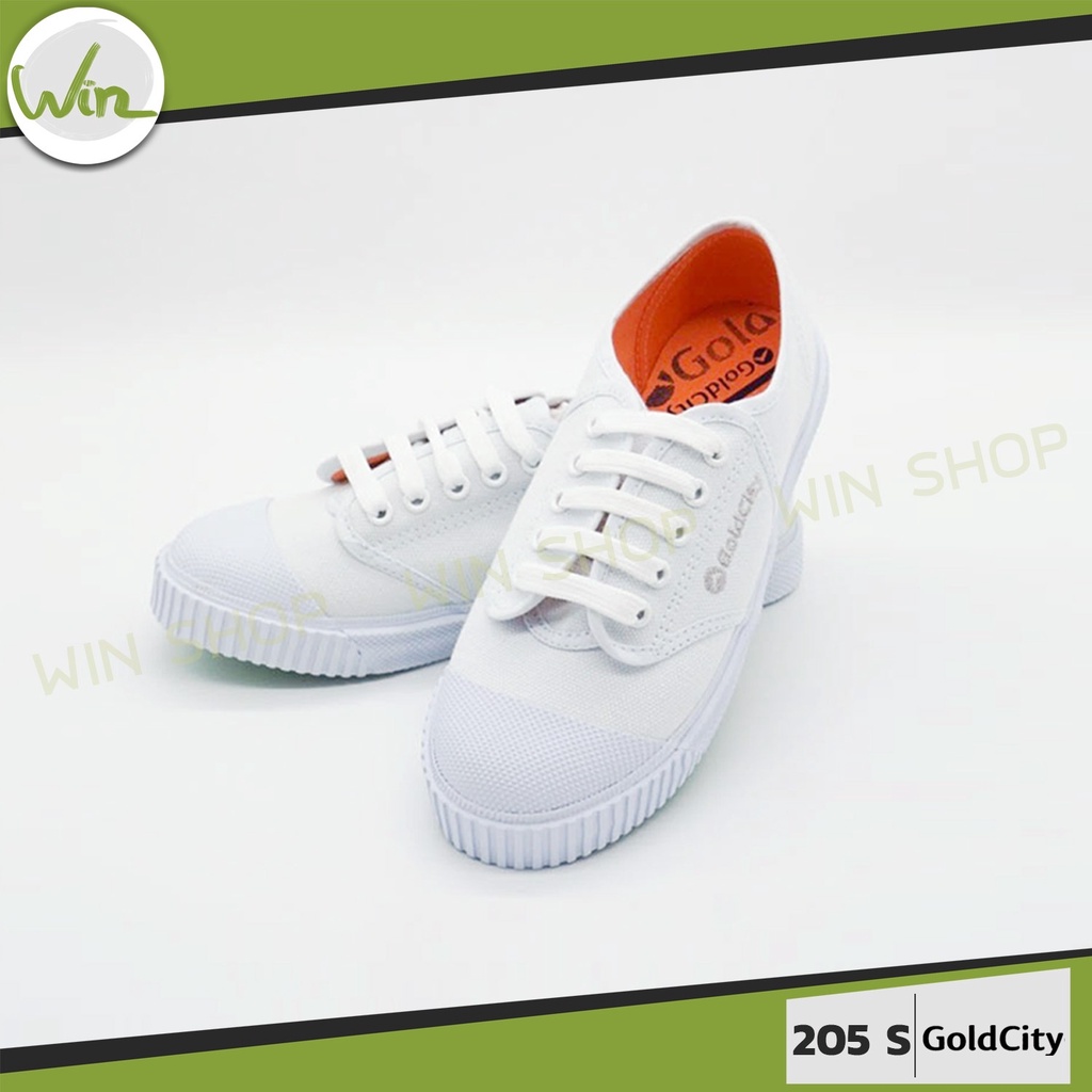 รองเท้าผ้าใบ Gold city รุ่น 205s รองเท้าผ้าใบนักเรียน ยี่ห้อ โกลซิตี้ ของแท้ จากบริษัท