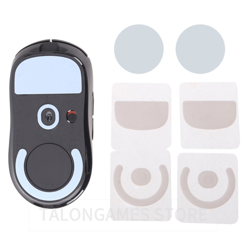 2 เซ็ต/แพ็ค Tiger Gaming Mouse Mouse Mouse Skate สำหรับ Logitech G PRO X Superlight Wireless White Mouse Glides Curved Edge