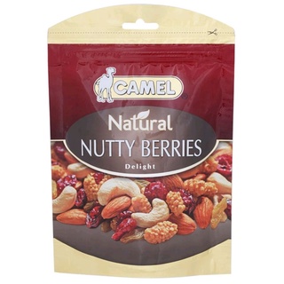 รวมถั่วผสมผลไม้ตระกูลเบอร์รี่ Camel Natural Nutty Berries 150g.