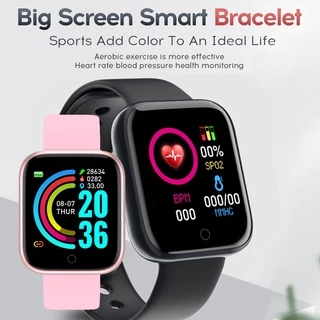 สมาร์ทวอทช์ Y68 D20 สร้อยข้อมือบลูทูธ Heart Rate สมาร์ทวอทช์