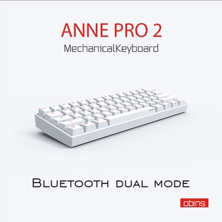 Anne Pro2 60 % 61 คีย์ Nkro Bluetooth 5 . 0 Type - C Rgb แป้นพิมพ์สําหรับเล่นเกม