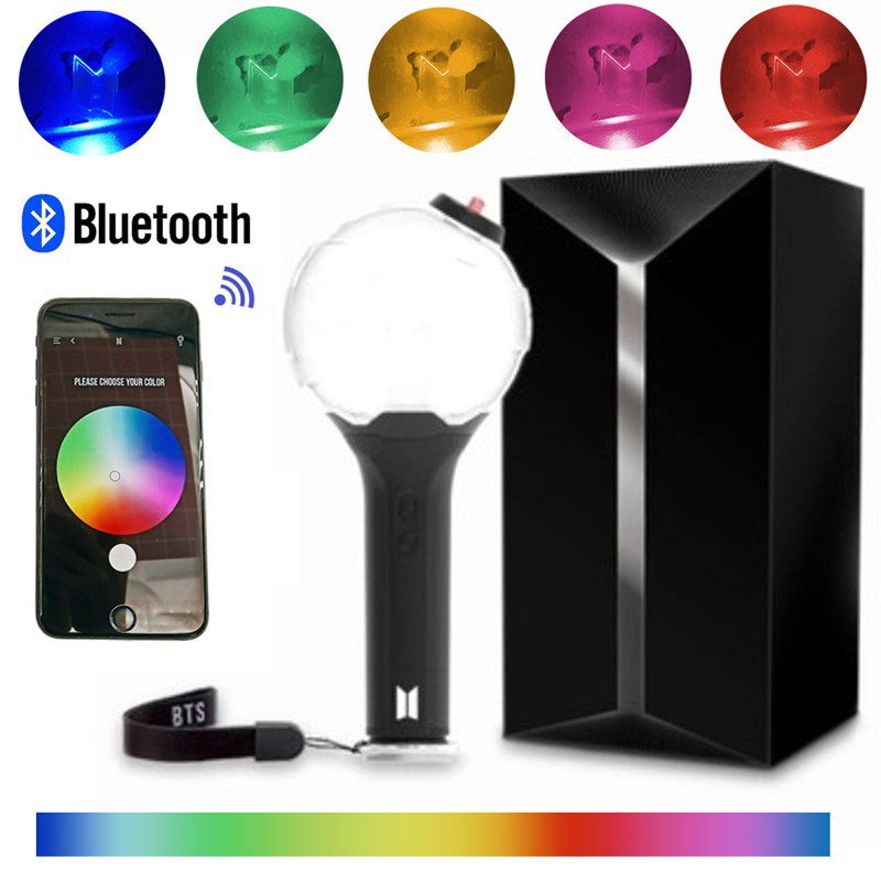 BTS Bluetooth Lightstick Ver.3 Bangtan Boys Light Concert Change Color ARMY Bomb - nw5rx9r1 ...