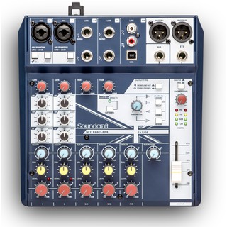 มิกเซอร์ เครื่องผสมสัญญาณเสียง MIXER SoundCraft Notepad-8FX Small-format Analog Mixing Console with USB Lexicon