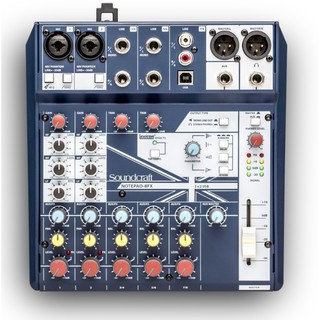 มิกเซอร์ เครื่องผสมสัญญาณเสียง MIXER SoundCraft Notepad-8FX Small-format Analog Mixing Console with USB Lexicon