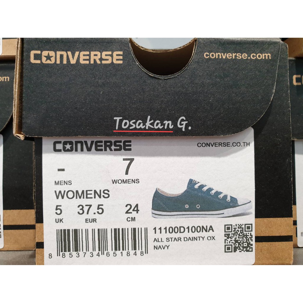 converse dainty ox navy