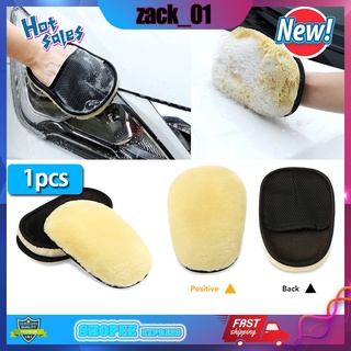 รถเลียนแบบขนสัตว์ประดิษฐ์ Wash Glove Care Mitt Washer Brush Soft Truck Cleaning Motorcycle Tool