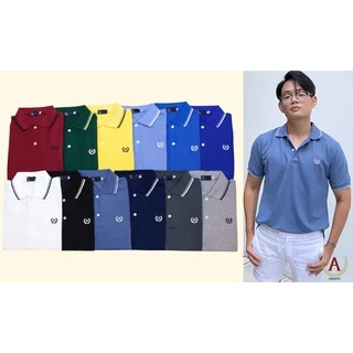 เสื้อโปโลคอปกขลิบ Adarus ใส่สบาย เนื้อผ้าพรีเมี่ยมไม่ลื่นไม่ร้อนใส่สบาย มีไซส์ใหญ่ 2XL อก46"