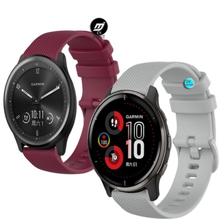 สาย Garmin Venu 2 Plus สายรัด สายนาฬิกาสายซิลิโคน Garmin Venu 2 Venu SQ Music Venu2 Plus สายรัด สายรัดข้อมือกีฬา สาย GarminMove Sport สายรัด สายพานสำรอง