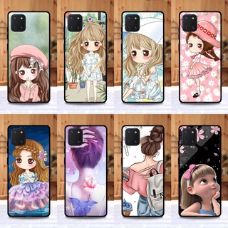 เคส Samsung Note 10 lite ลายการ์ตูนผู้หญิง ขอบนิ่มหลังแข็ง เคสมือถือ เคสโทรศัพท์ Case เคส TPU ขอบนิ่มหลังแข็ง