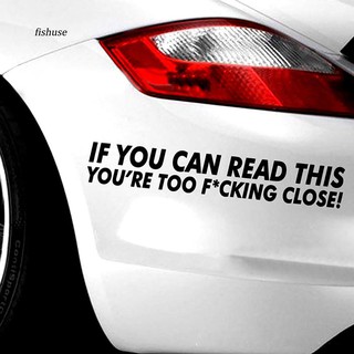 Fhue_ สติกเกอร์ ลาย If You Can Read This Car สําหรับตกแต่งรถบรรทุก SUV